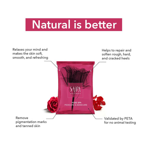 Sara Rose SPA Pedicure Manicure Kit For Soft & Relaxed Hands and Feet | 50g